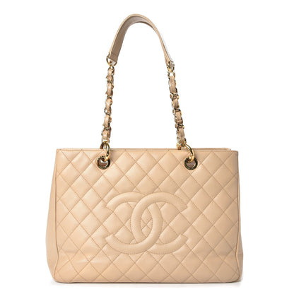 Chanel Caviar Quilted Grand Shopping Tote GST Beige Clair 1 of 13