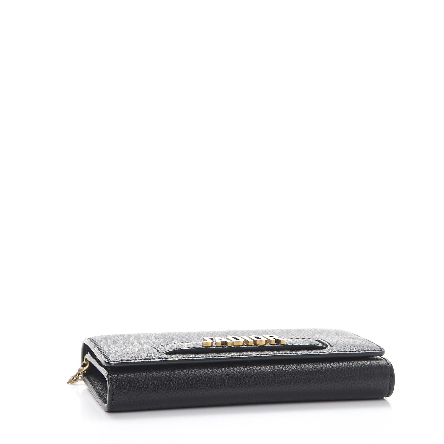 Christian Dior Grained Calfskin J'adior Croisiere Chain Wallet Black 5 of 11