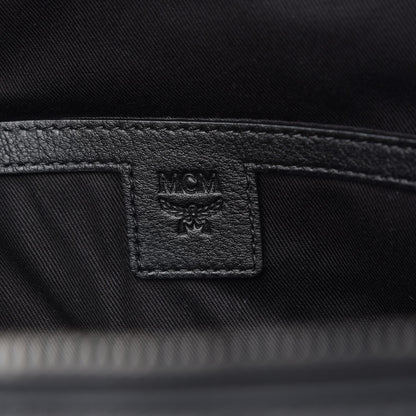 MCM Calfskin Ottomar Monogram Duke Backpack Black 6 of 8