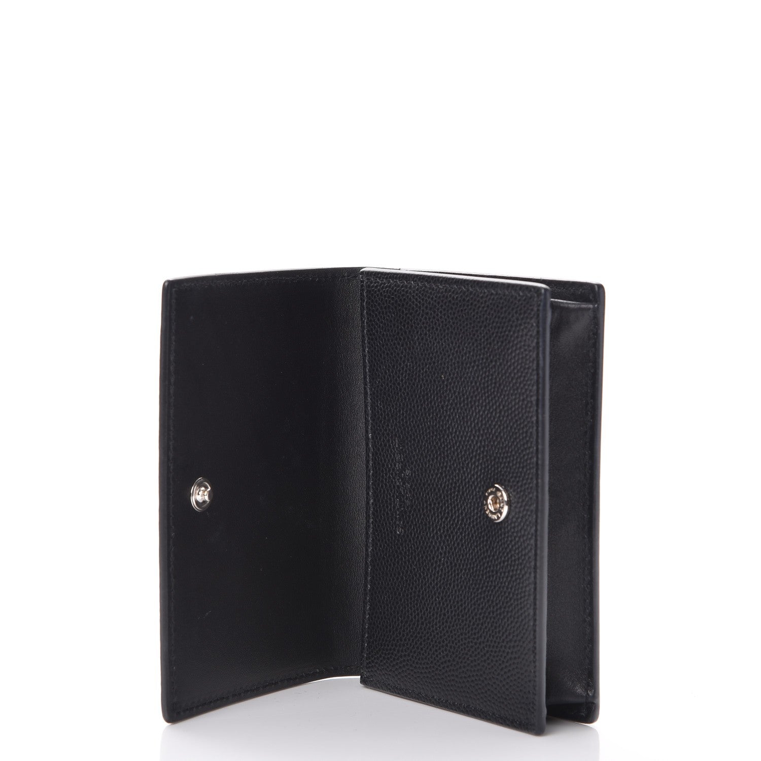 Saint Laurent Grain De Poudre Business Card Case Black 5 of 11