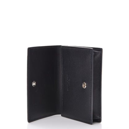 Saint Laurent Grain De Poudre Business Card Case Black 5 of 11