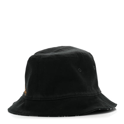 Louis Vuitton Cotton Damier Distorted Reversible Bucket Hat Black 1 of 9