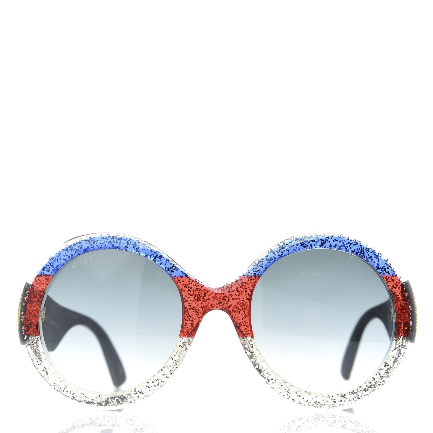 Glitter Acetate Round GG0101S Sunglasses Blue Multi