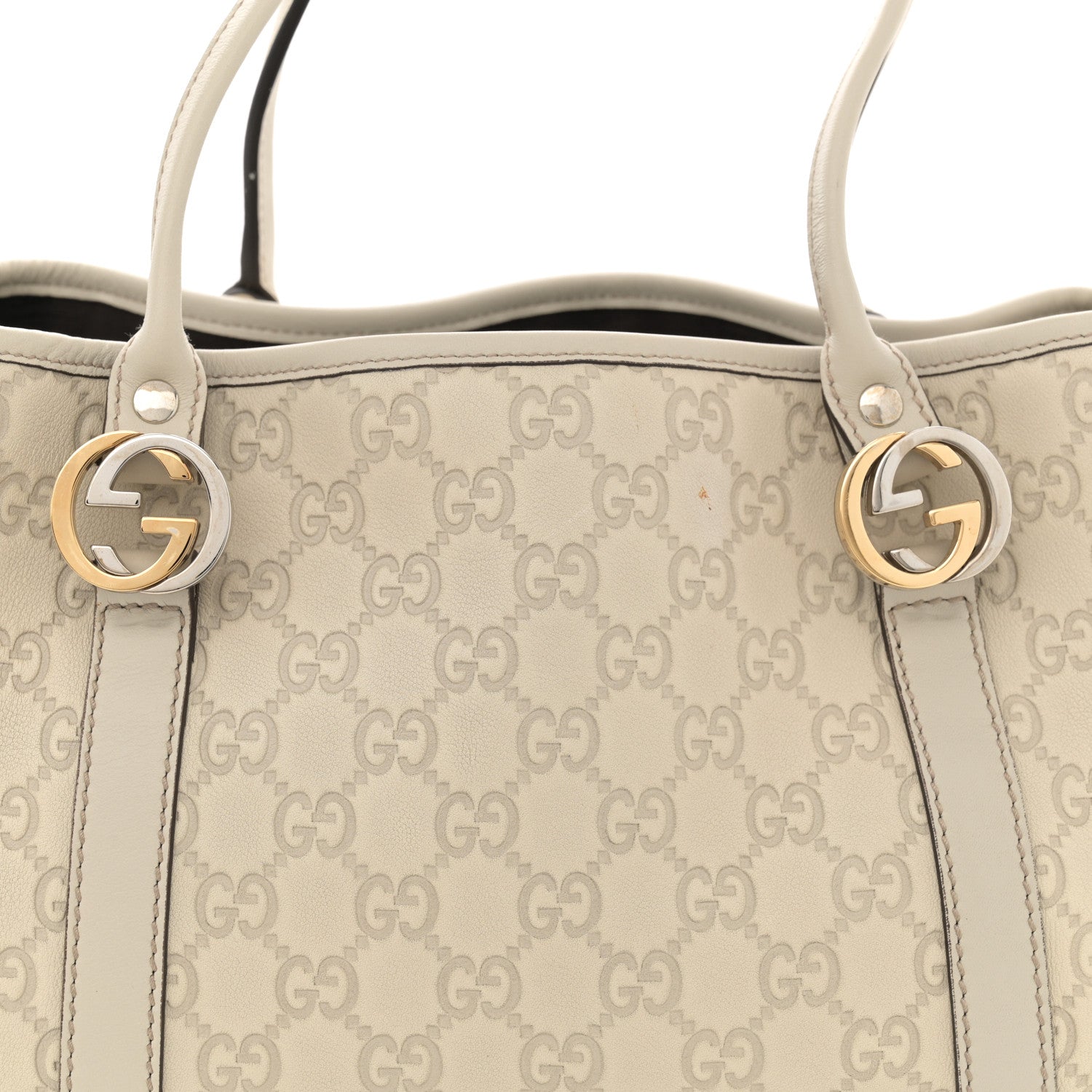 Gucci Guccissima Medium GG Twins Tote Off White 8 of 15