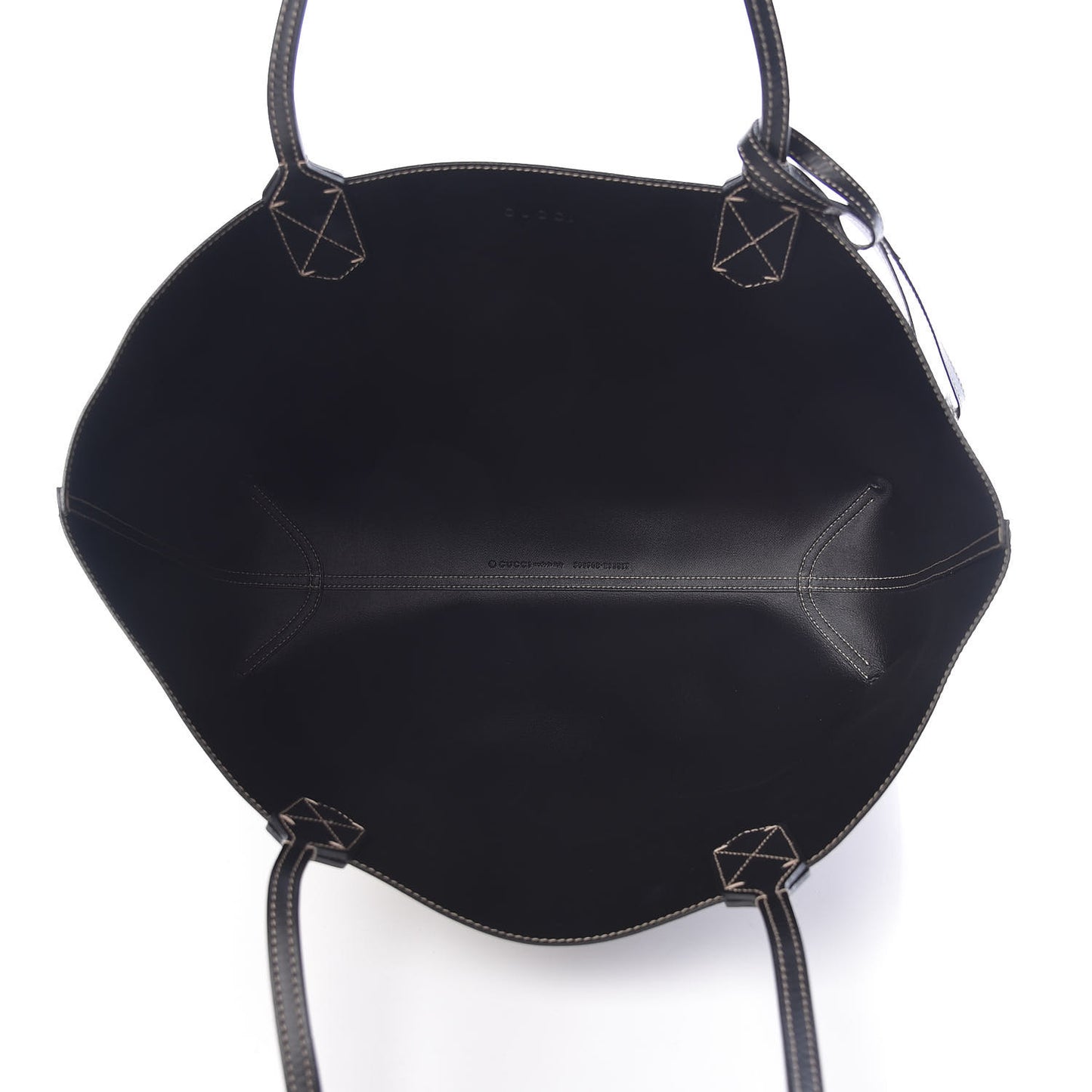 Calfskin GG Supreme Monogram Medium Reversible Tote Black
