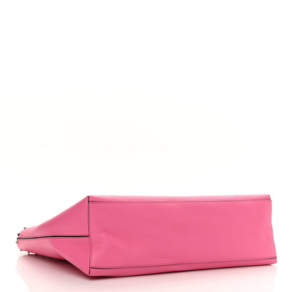 Valentino Garavani Grained Calfskin Rockstud Shoulder Tote Feminine Pink 4 of 11