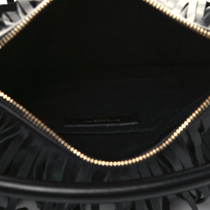 Saint Laurent Calfskin Small Emmanuelle Fringe Hobo Bag Black 5 of 12