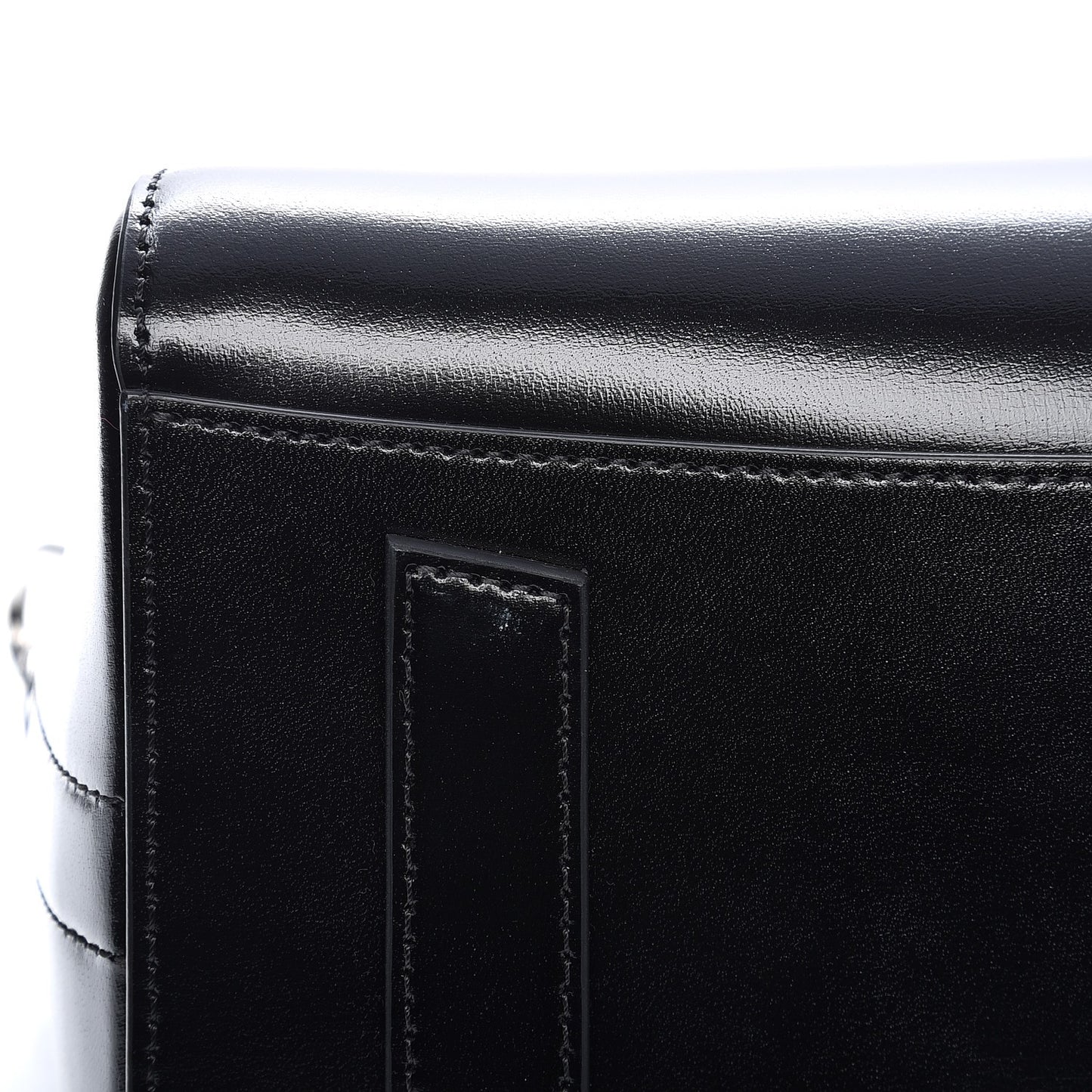 Shiny Lord Calfskin Small Antigona Black