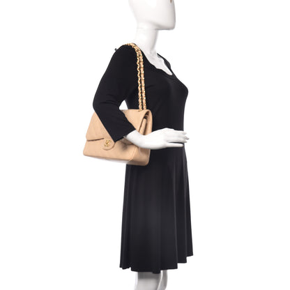 Chanel Caviar Quilted Jumbo Double Flap Beige Clair 2 of 10