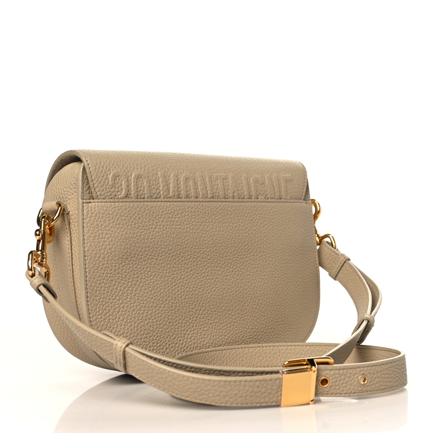 Grained Calfskin Medium Bobby Flap Beige