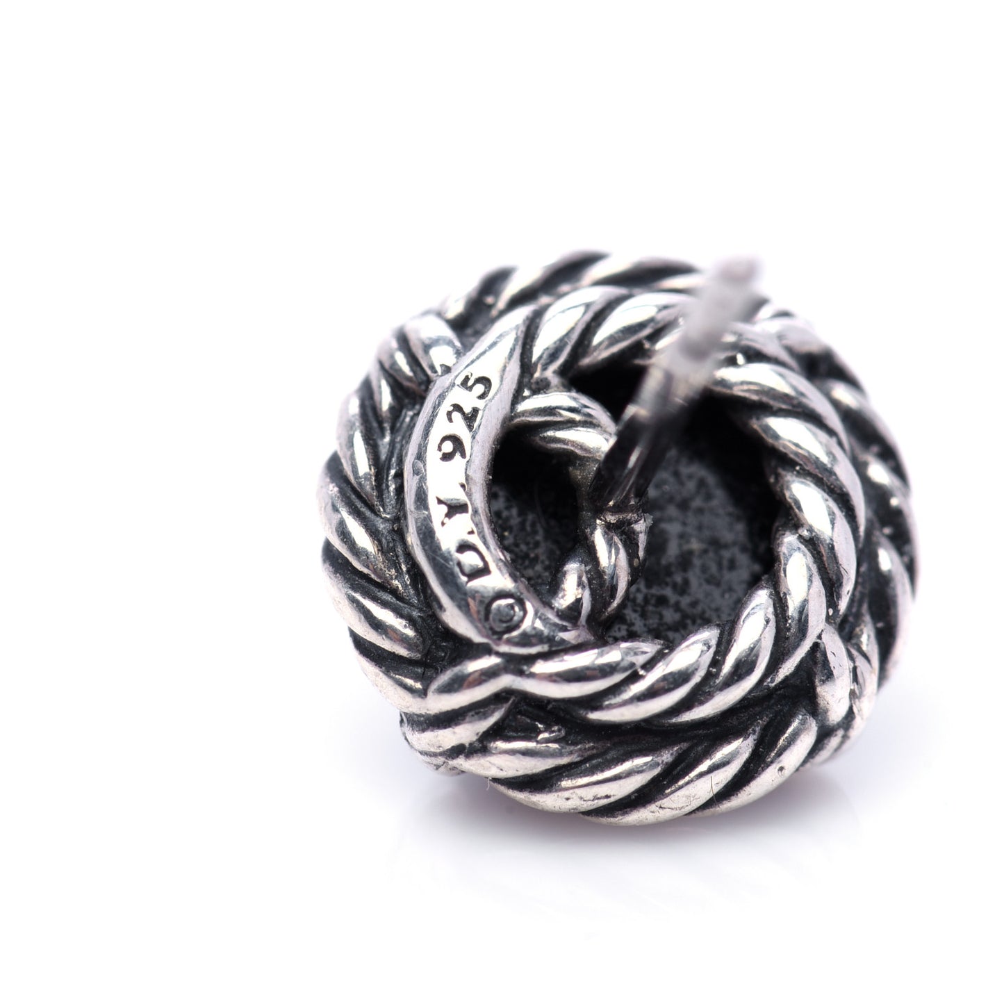 Sterling Silver Black Onyx 8mm Chatelaine Earrings