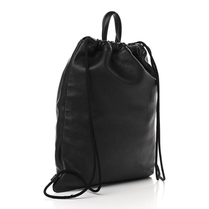 Gucci Calfskin Coco Capitan Logo Drawstring Backpack Black 2 of 11