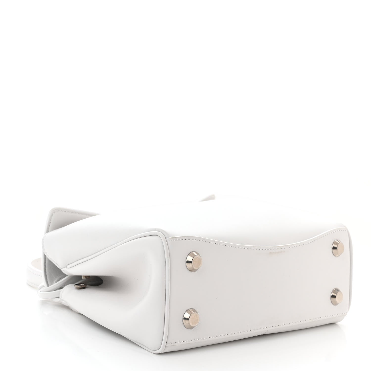 Balenciaga Natural Smooth Calfskin Mini Rodeo Top Handle Handbag Optic White 4 of 11