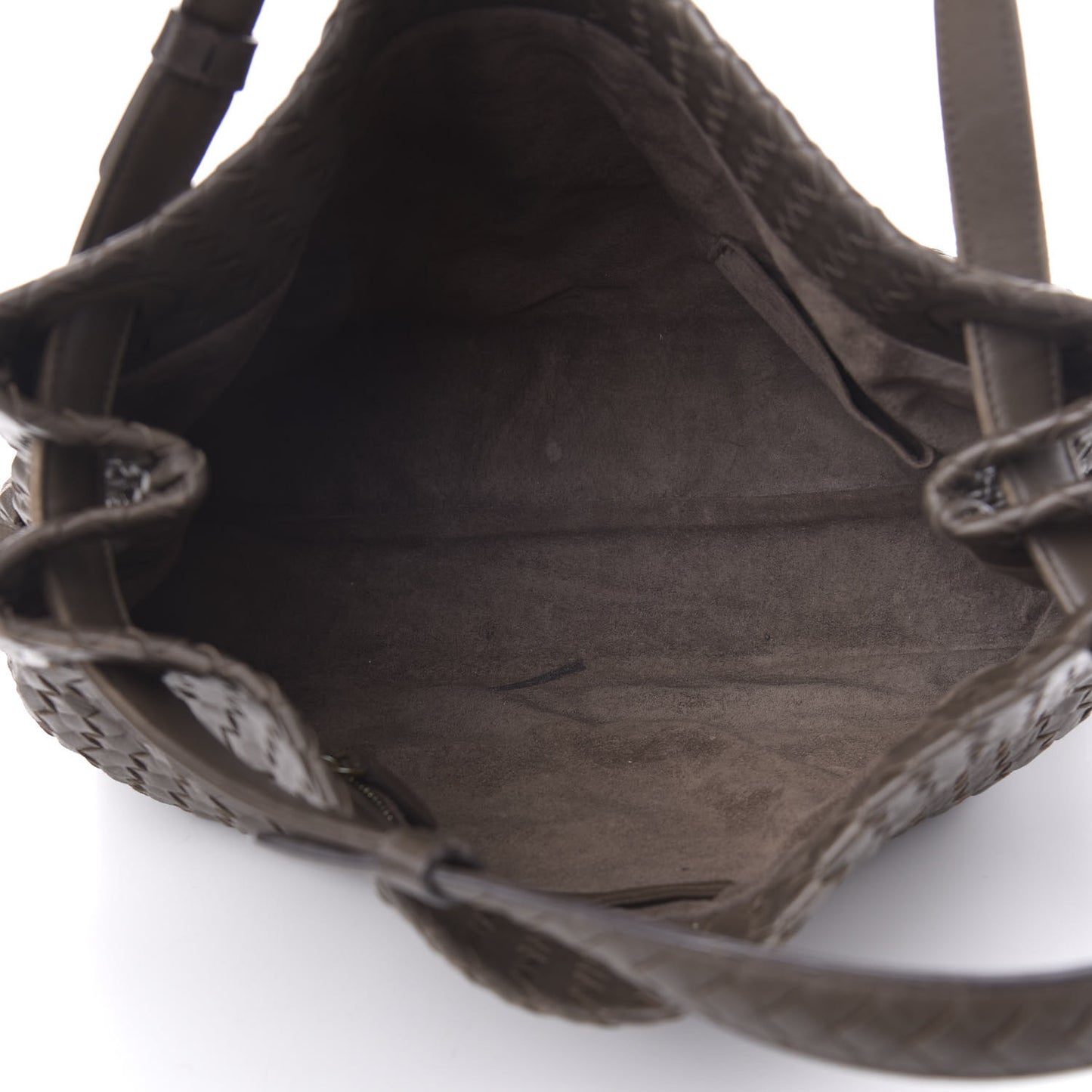 Nappa Intrecciato Medium Garda Bag Ebano