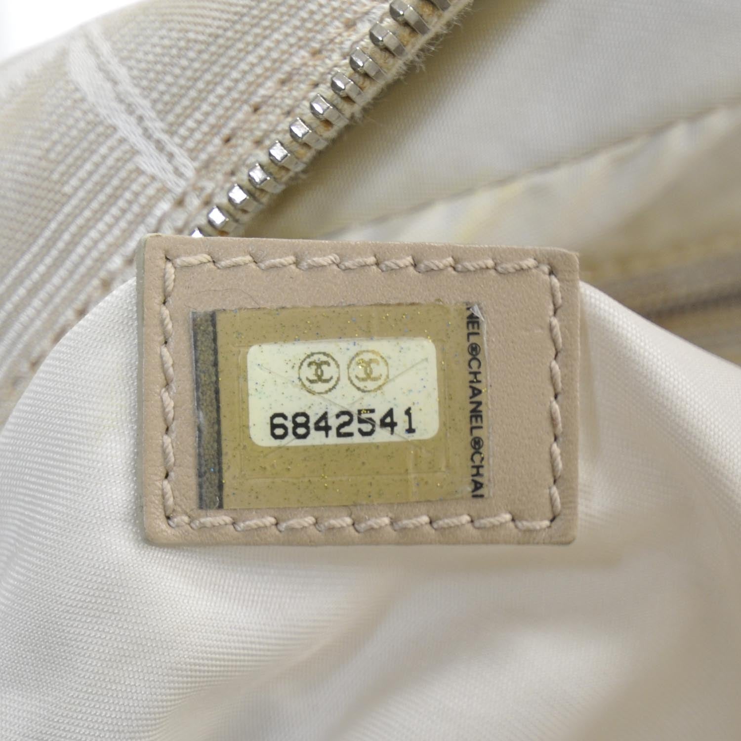 Chanel Nylon Travel Bowler Beige 8 of 9