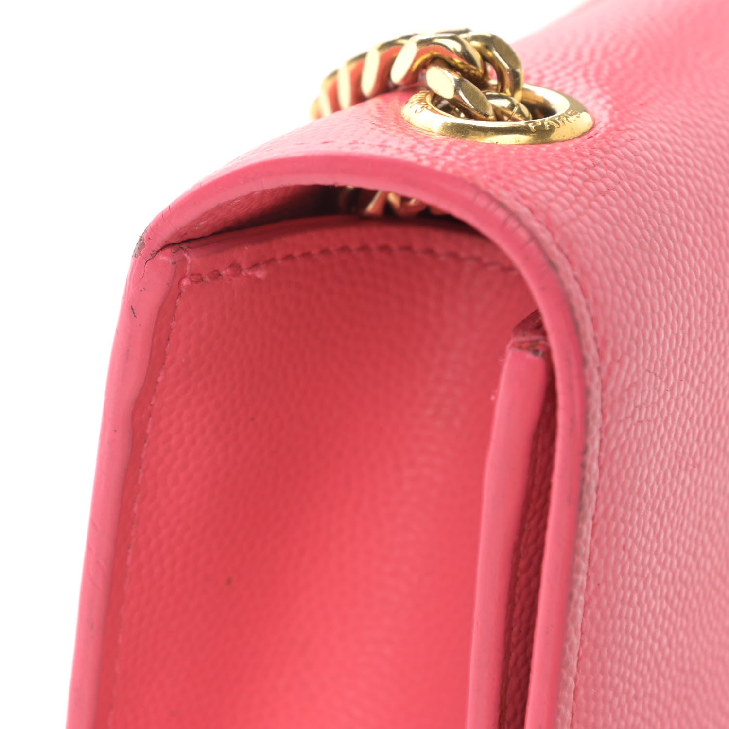 Saint Laurent Grain De Poudre Small Monogram Kate Satchel Rose Clair 14 of 17