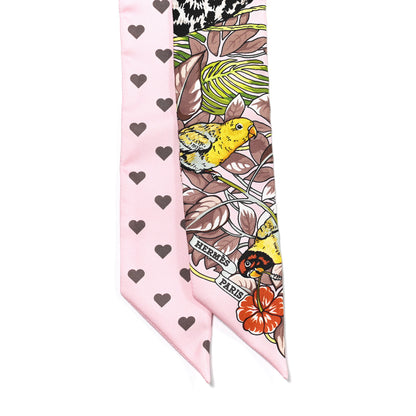 Hermes Silk Jungle Love Love Twilly Rose Pale Etoupe 2 of 4