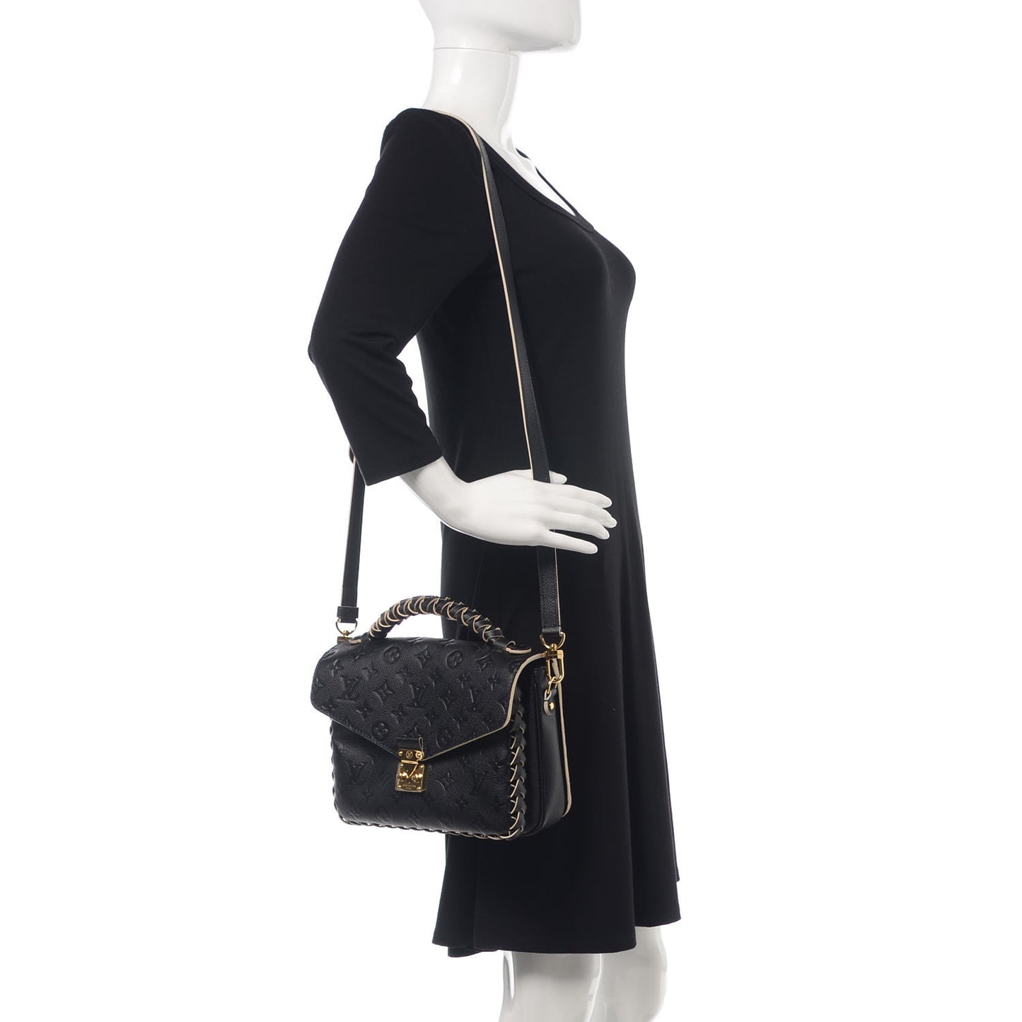 Empreinte Braided Pochette Metis Black