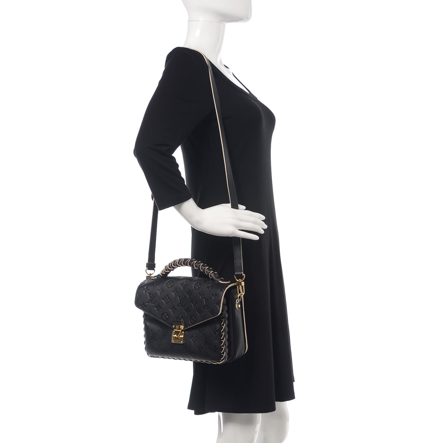 Louis Vuitton Empreinte Braided Pochette Metis Black 2 of 10