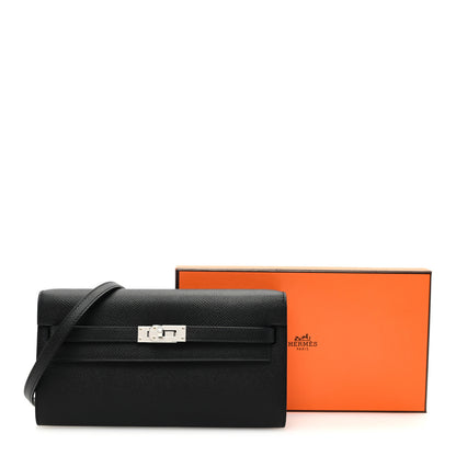 Hermes Epsom Kelly Wallet To Go Black 11 of 11