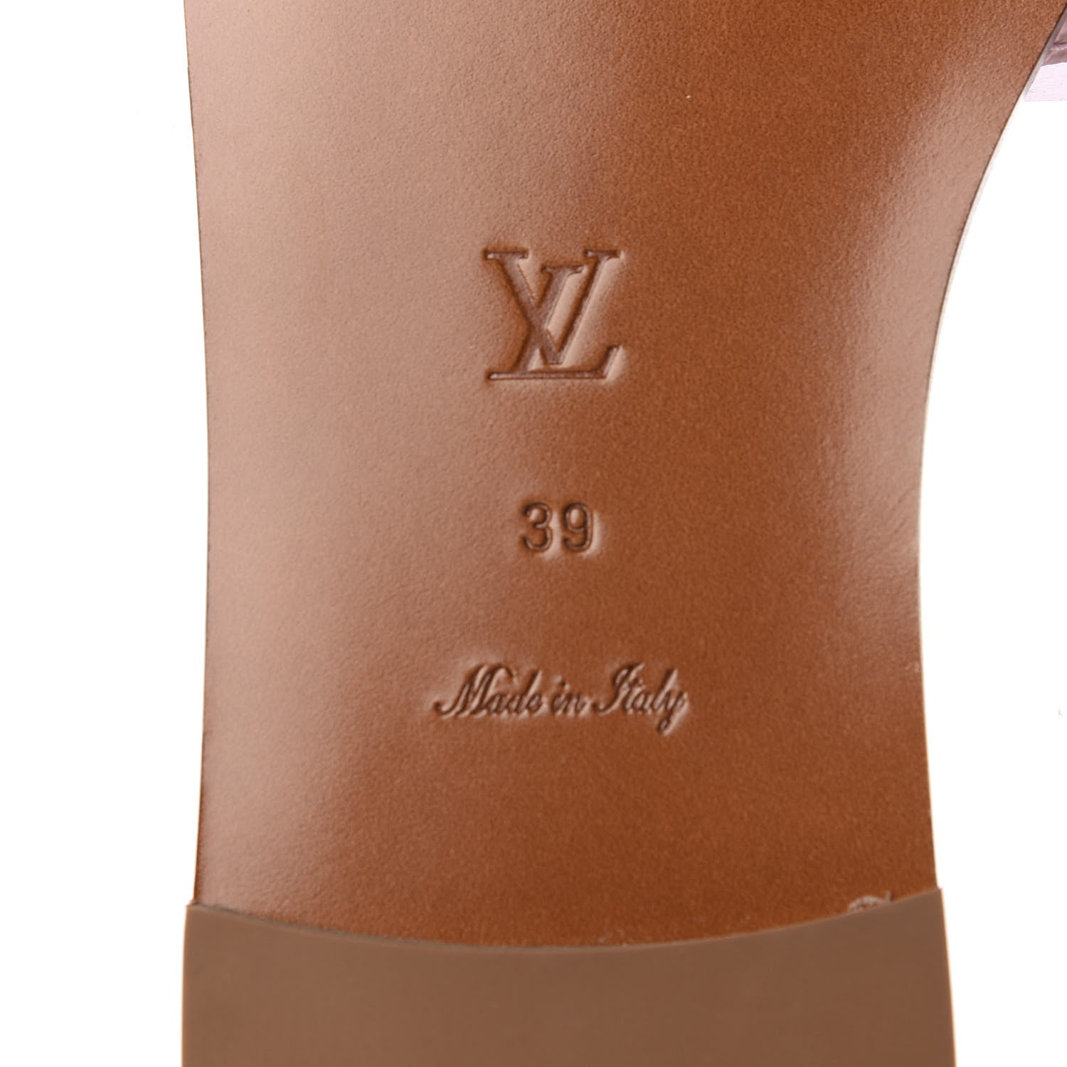Louis Vuitton Monogram Giant Lock It Flat Mules 39 Rouge Rose 9 of 11