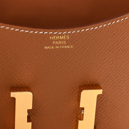 Hermes Epsom Constance Slim Wallet Gold 7 of 9