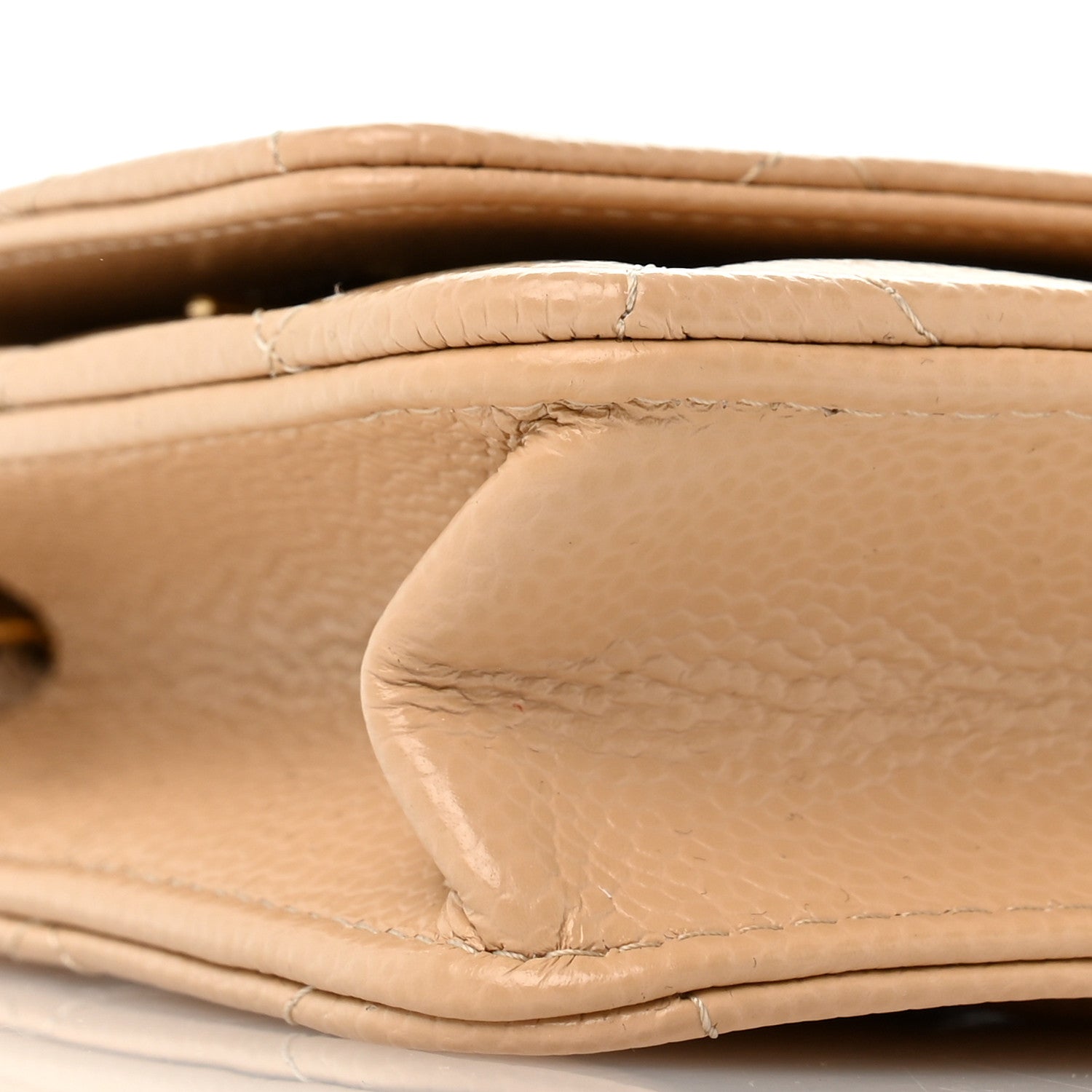 Chanel Caviar Quilted Wallet on Chain WOC Beige 10 of 11