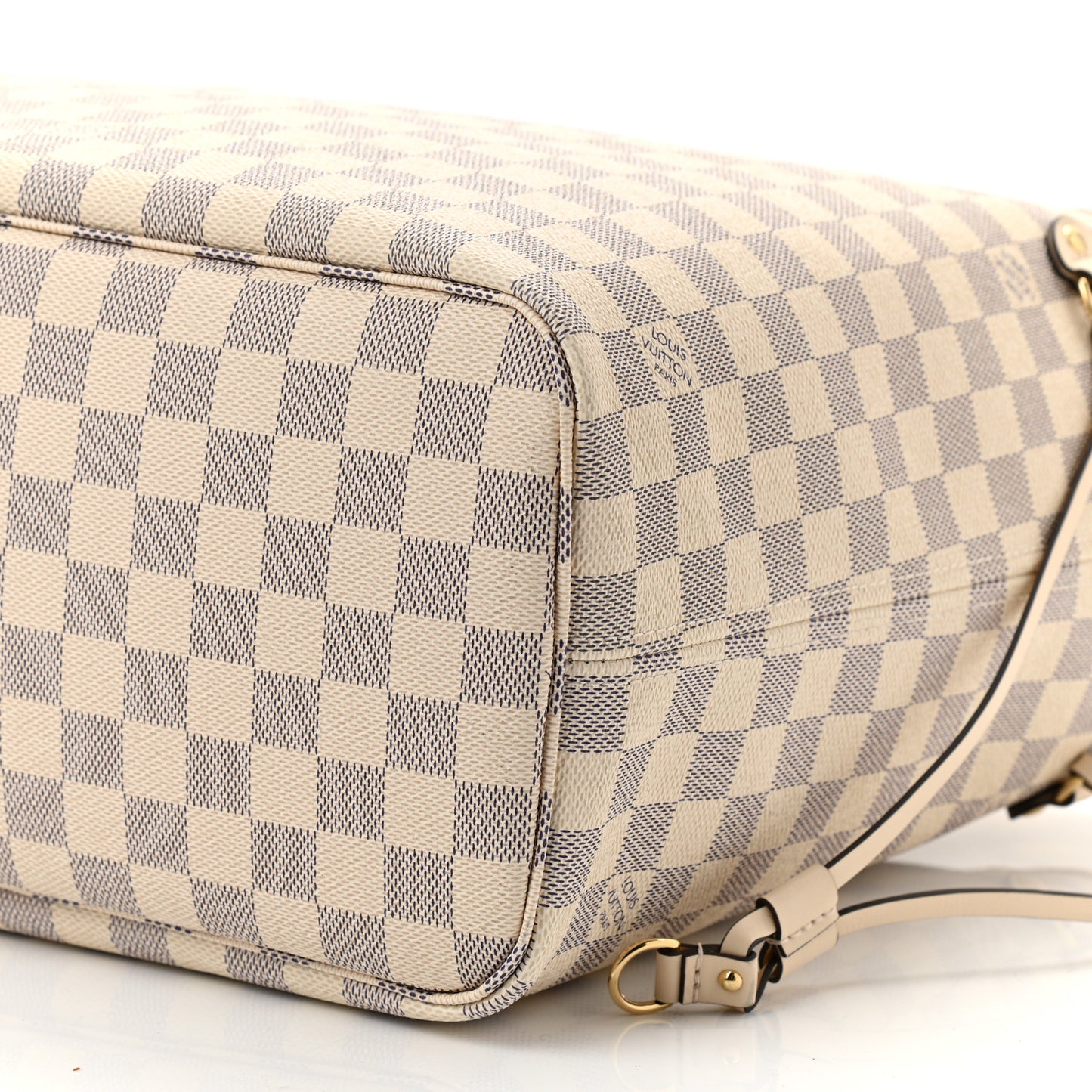 Damier Azur Braided Neverfull MM Pink