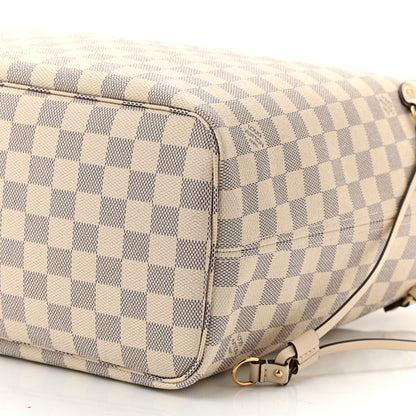 Louis Vuitton Damier Azur Braided Neverfull MM Pink 10 of 10