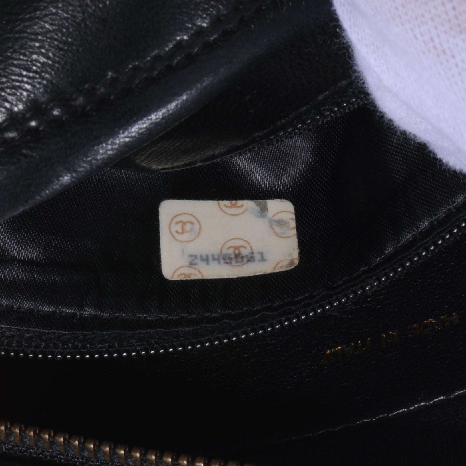 Chanel Lambskin Chevron Tassel Camera Case Navy 8 of 10