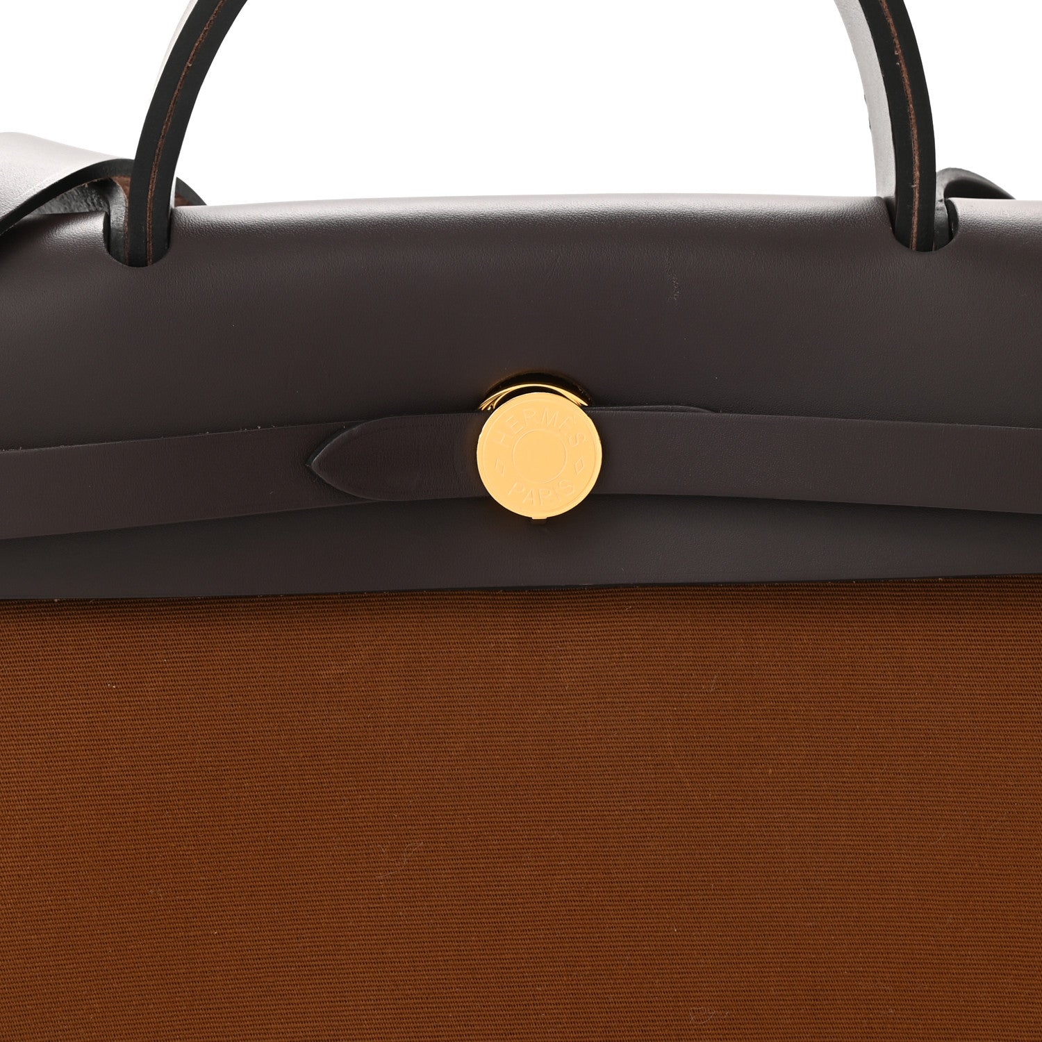 Hermes Toile Officier Vache Hunter Herbag Zip Retourne 31 PM Alezan Bleu Outremer Ebene 9 of 11