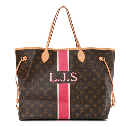 Louis Vuitton Monogram My LV Heritage Neverfull GM Fuchsia White 1 of 13
