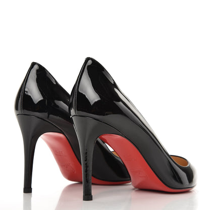 Christian Louboutin Patent Pigalle 85 Pumps 37.5 Black 4 of 9