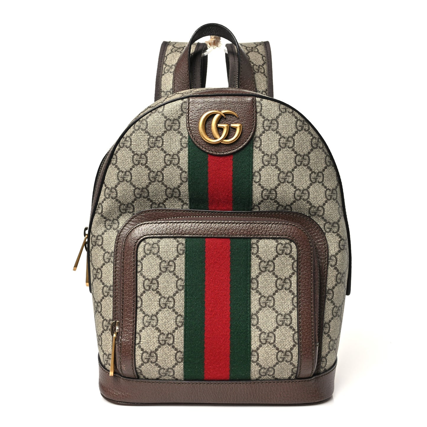 GG Supreme Monogram Calfskin Web Small Ophidia Day Backpack Beige Ebony New Acero