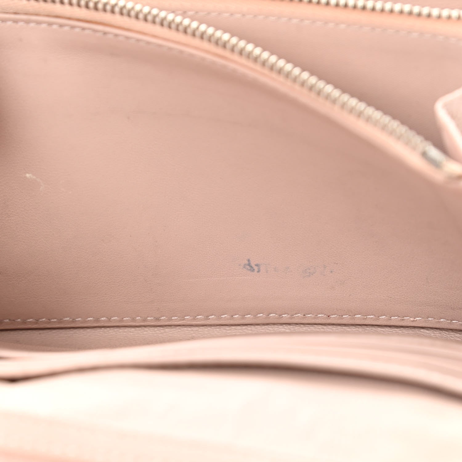 Christian Dior Grained Calfskin Diorama Wallet on Chain Pouch Nude 11 of 15