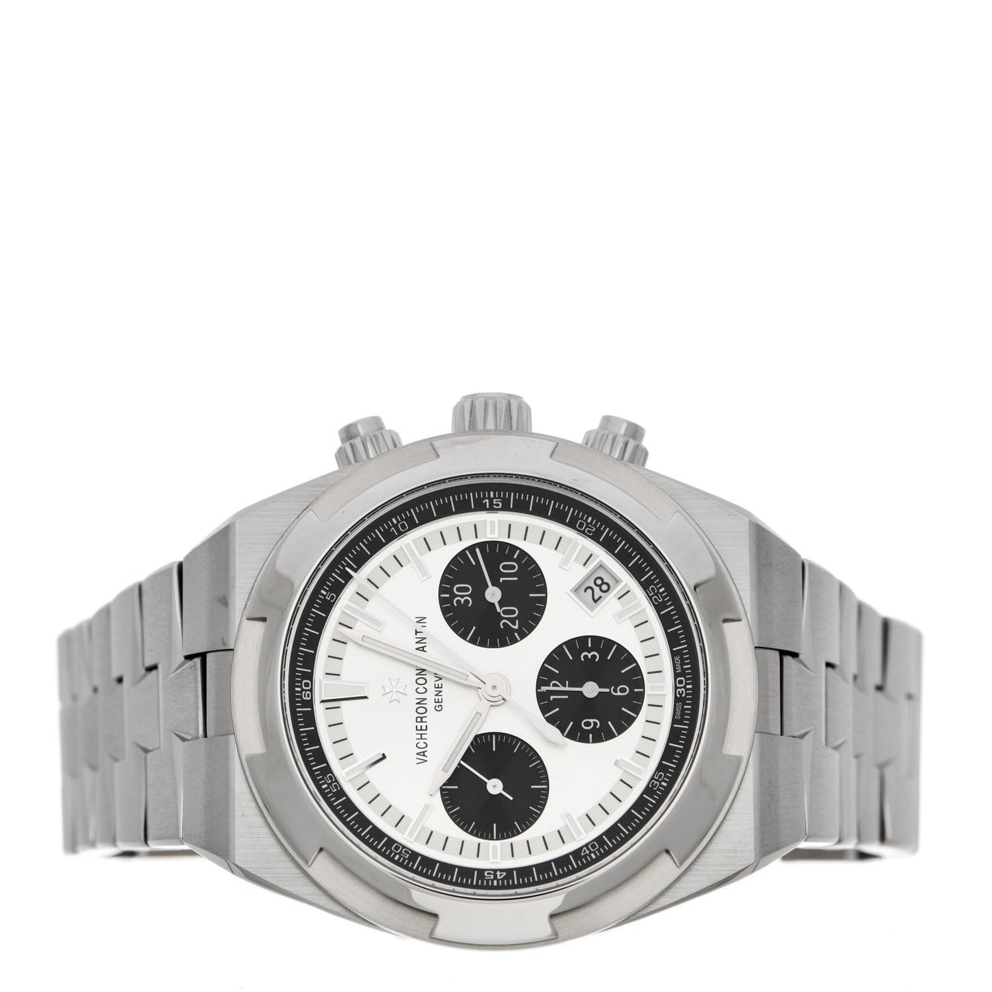 Stainless Steel 42.5mm Overseas Panda Chronograph Automatic Watch 5500V/110A-B686