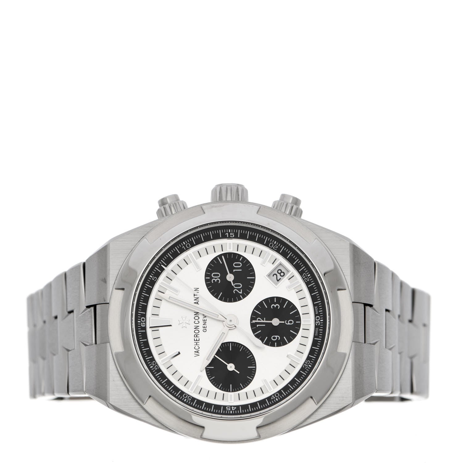 Vacheron Constantin Stainless Steel 42.5mm Overseas Panda Chronograph Automatic Watch 5500V/110A-B686 2 of 5