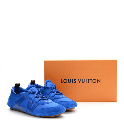 Louis Vuitton Suede Calfskin LV Sneakerina 39.5 Electric Blue 11 of 11