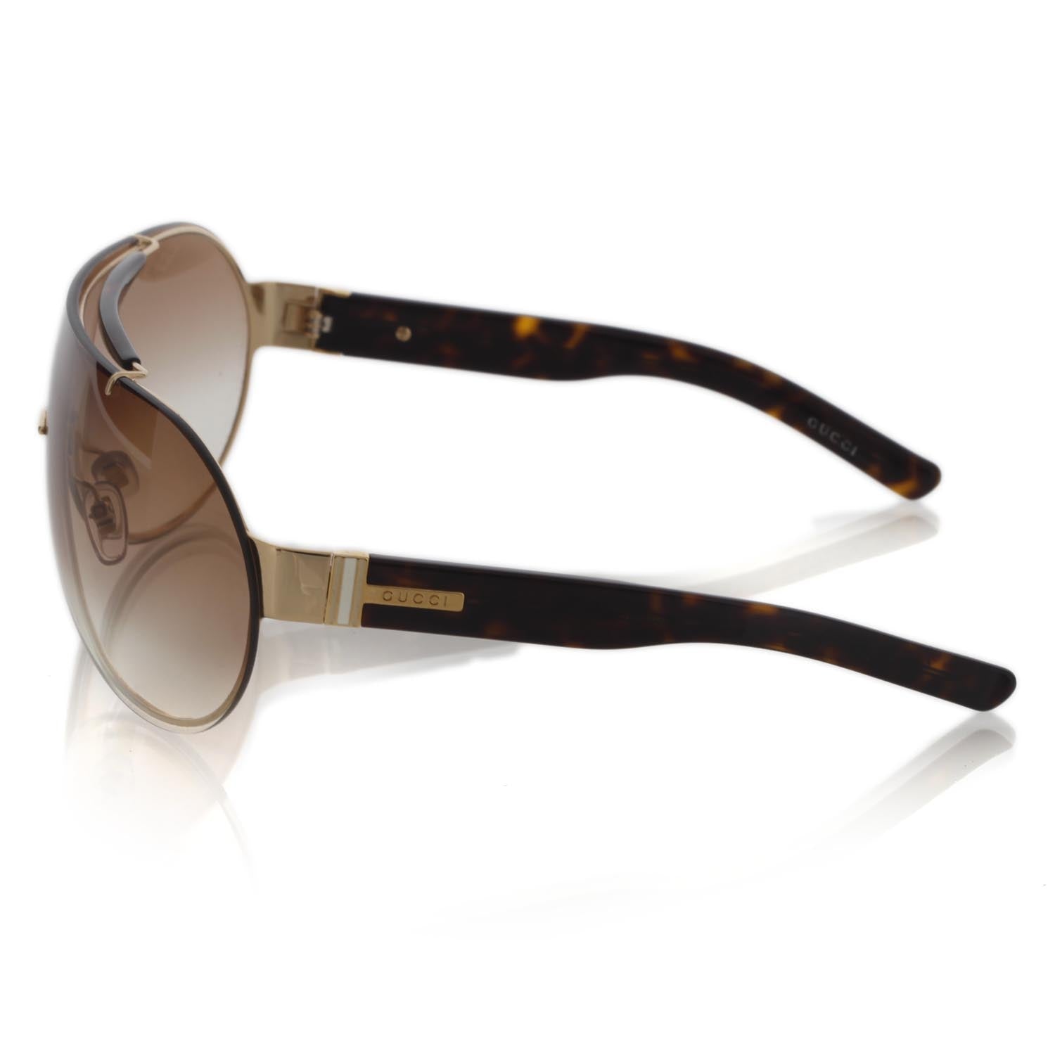 Gucci Mens Tortoise Shell Sunglasses 1830S 2 of 10