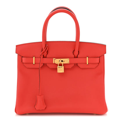 Hermes Epsom Birkin 30 Rouge Tomate 1 of 11