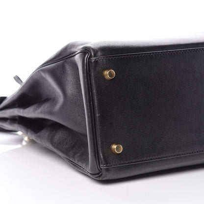 Hermes Veau Gulliver Kelly Retourne 35 Black 32 of 37