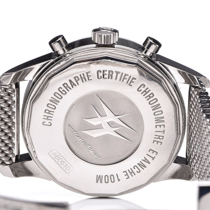 Breitling Stainless Steel 46mm Transocean Unitime Chronograph Automatic Watch Black AB0510 5 of 9