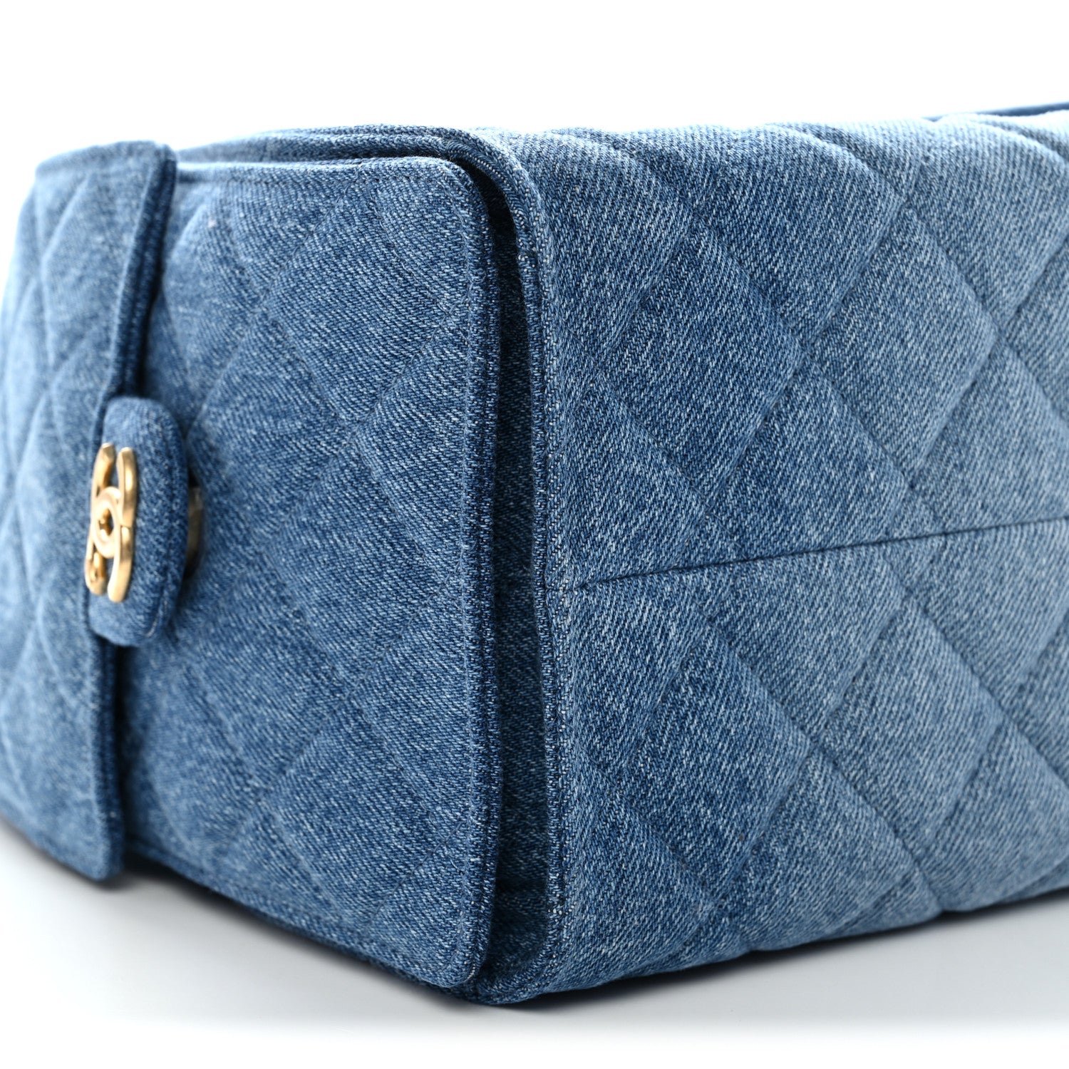 Chanel Washed Denim Quilted Small Chanel 25 Handbag Blue 9 of 11