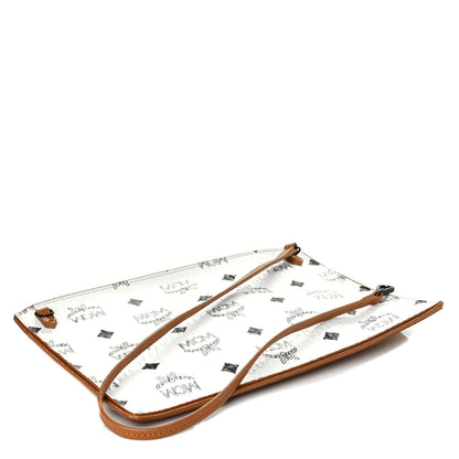 MCM Visetos Tote White 6 of 6