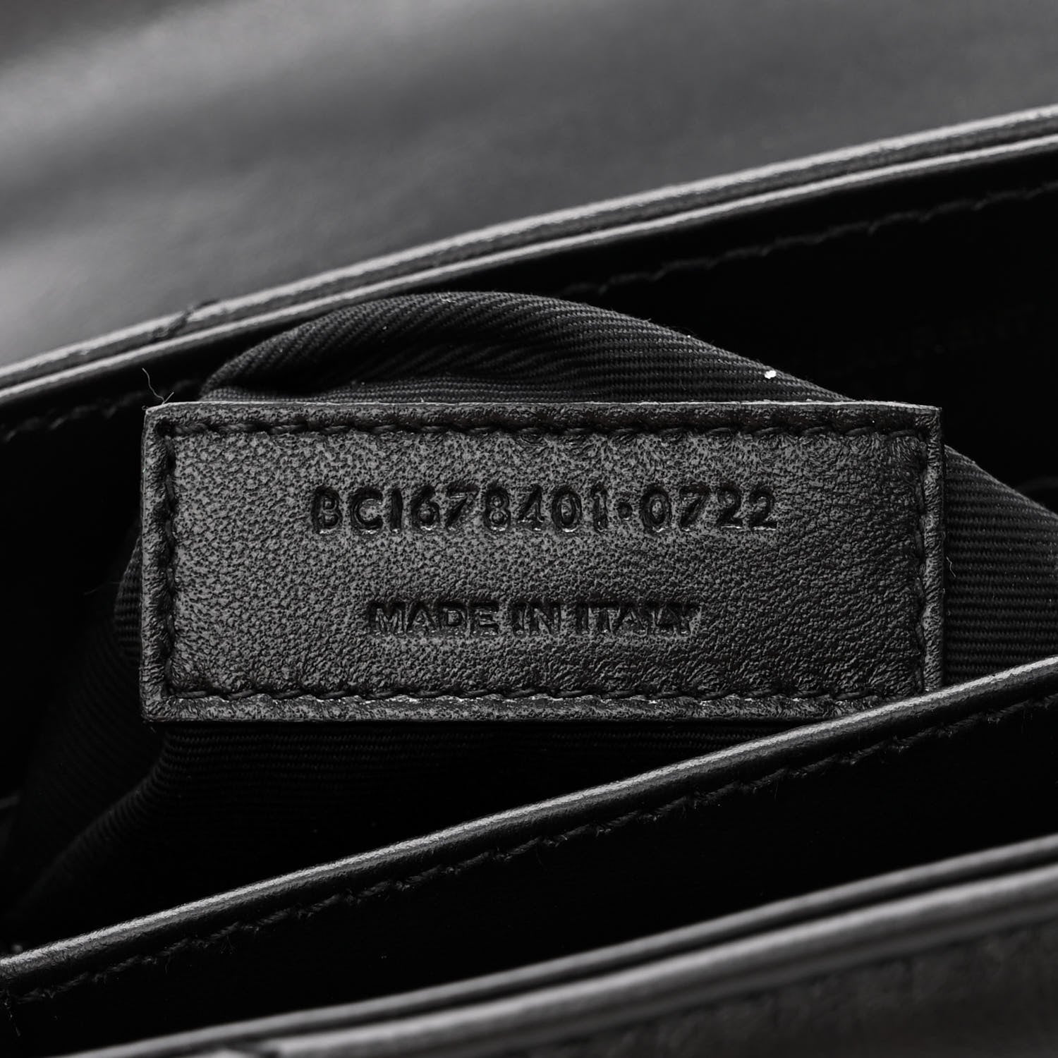 Saint Laurent Calfskin Y Quilted Monogram Monochrome Toy Loulou Crossbody Bag Black 6 of 9