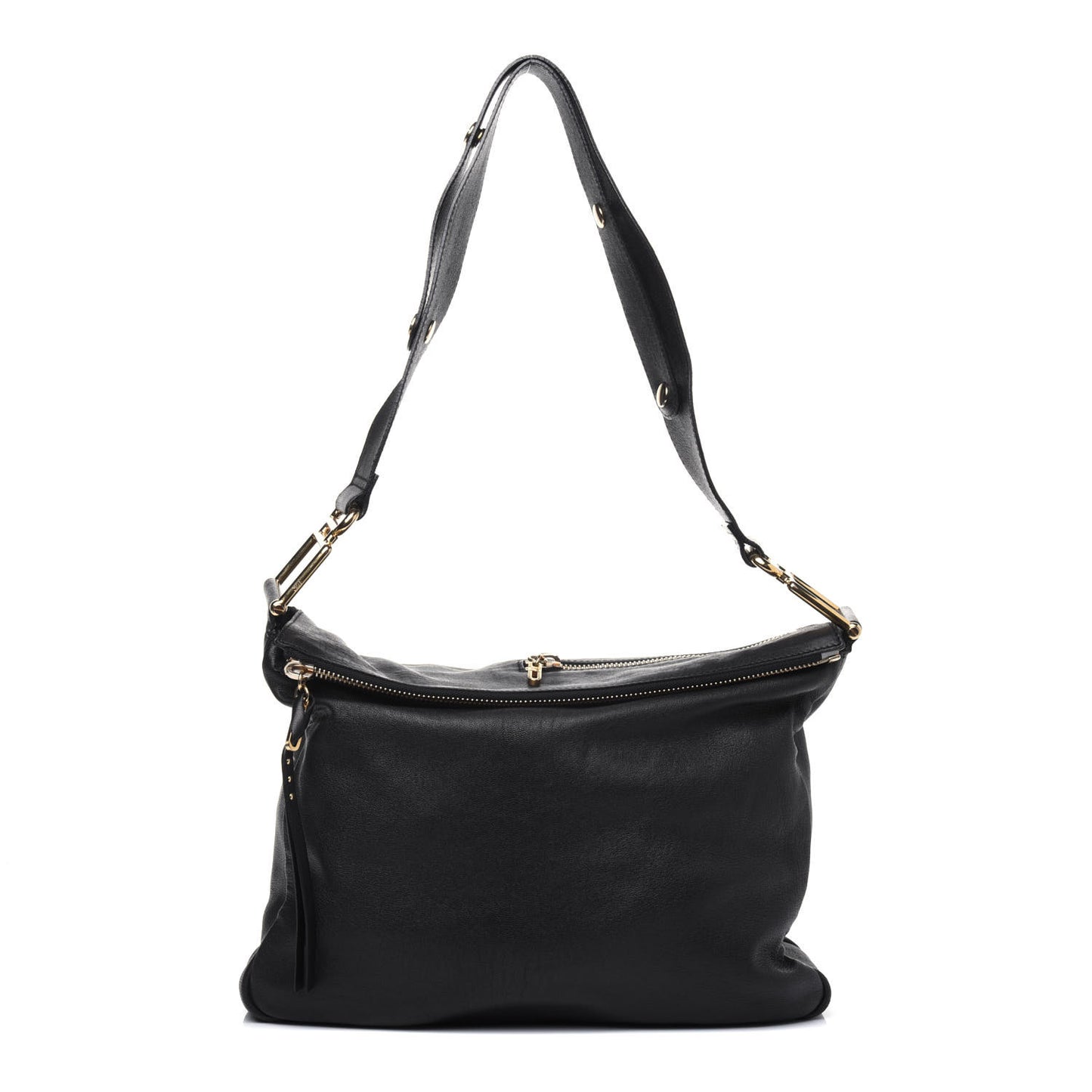 Sheepskin Vanessa Chain Shoulder Bag Black