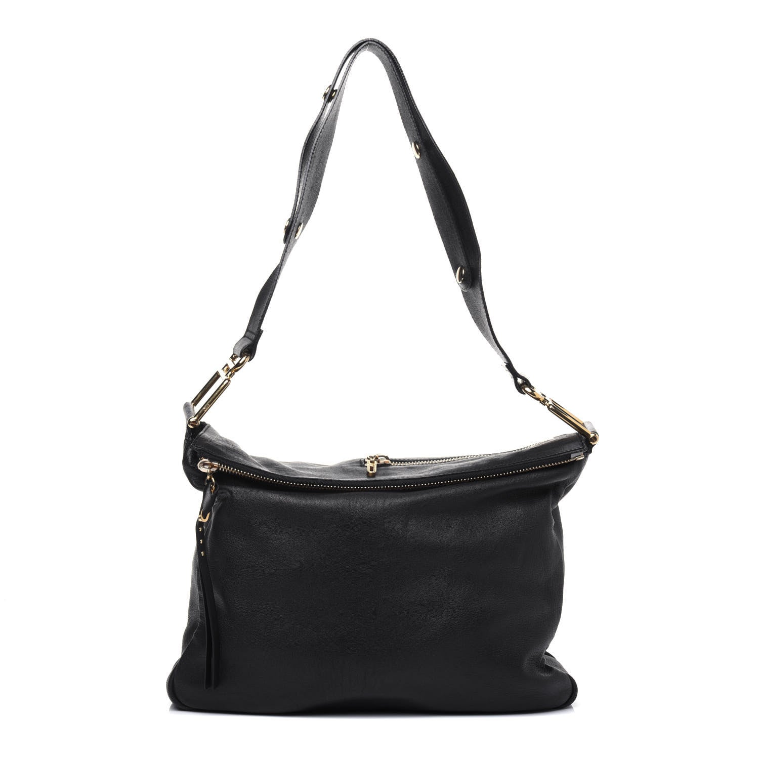 Chloe Sheepskin Vanessa Chain Shoulder Bag Black 1 of 23