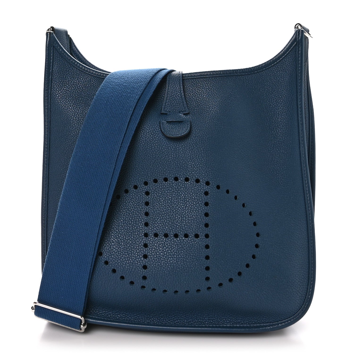 Hermes Taurillon Clemence Evelyne III PM Deep Blue 1 of 11
