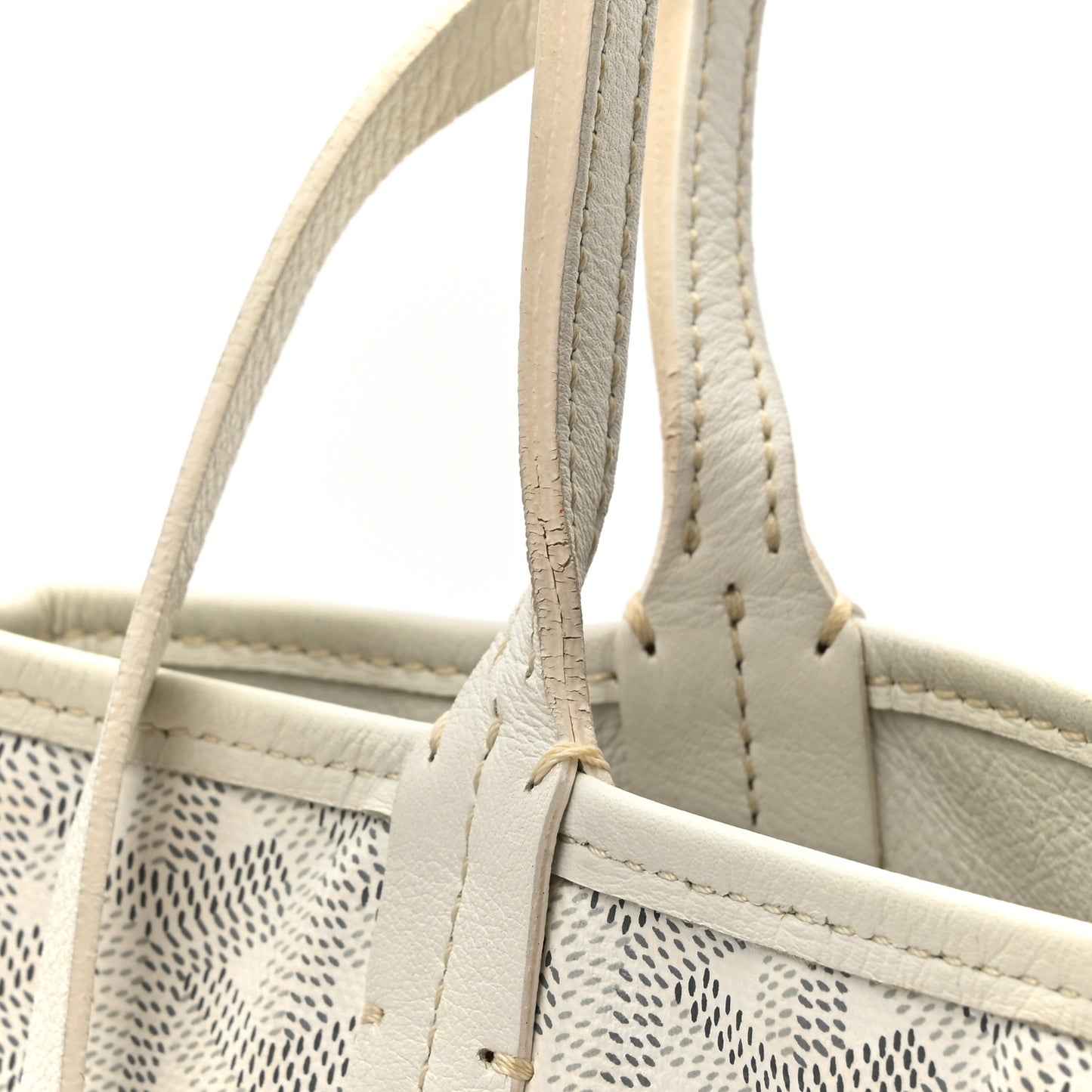 Goyardine Reversible Mini Anjou White