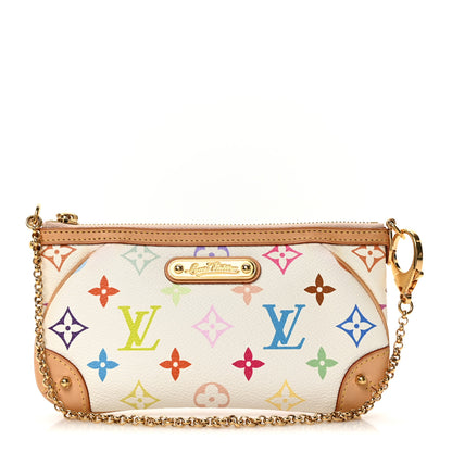 Louis Vuitton Monogram Multicolor Pochette Milla MM White 1 of 9